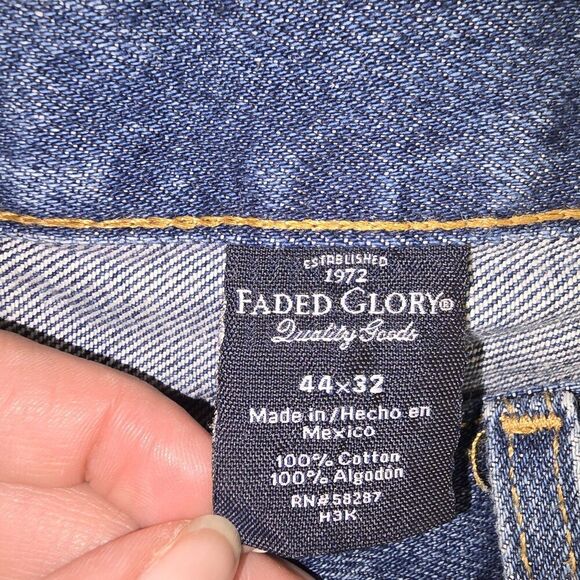 Faded Glory Relaxed Fit Jeans Men's Size 44 X 32 Blue C23 - Picture 4 of 10